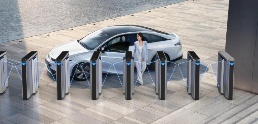 anti-pinch turnstile gate