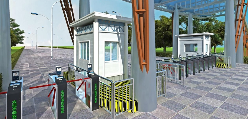 intelligent facial recognition pedestrian gate