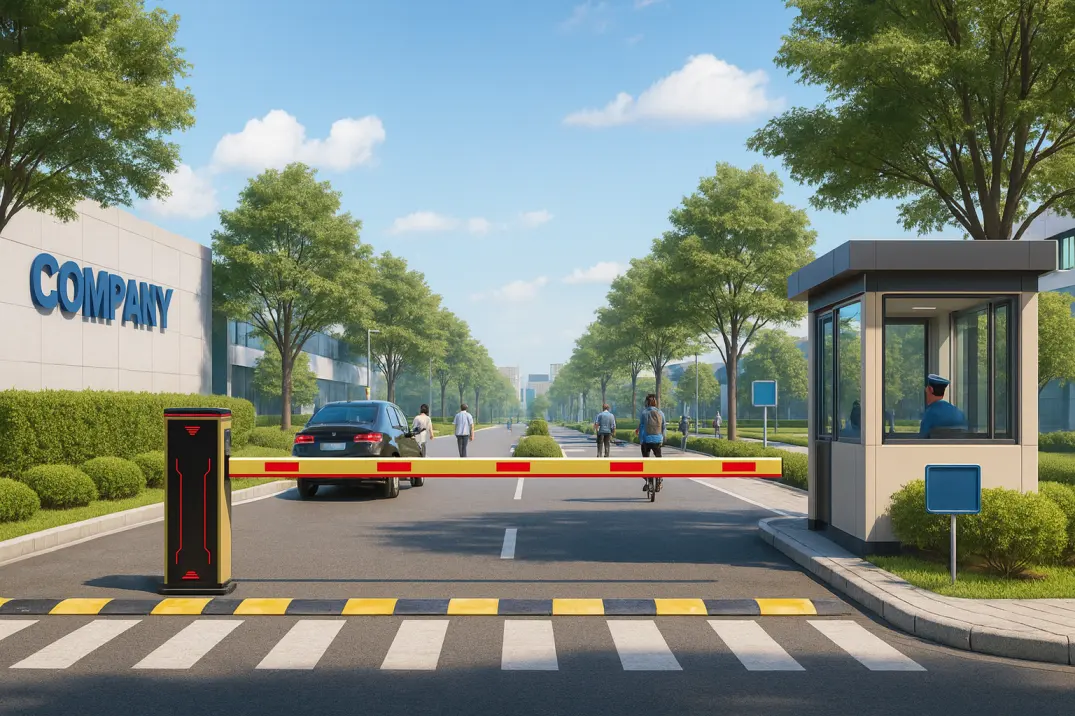 Automatyczna brama barierowa parkingowa