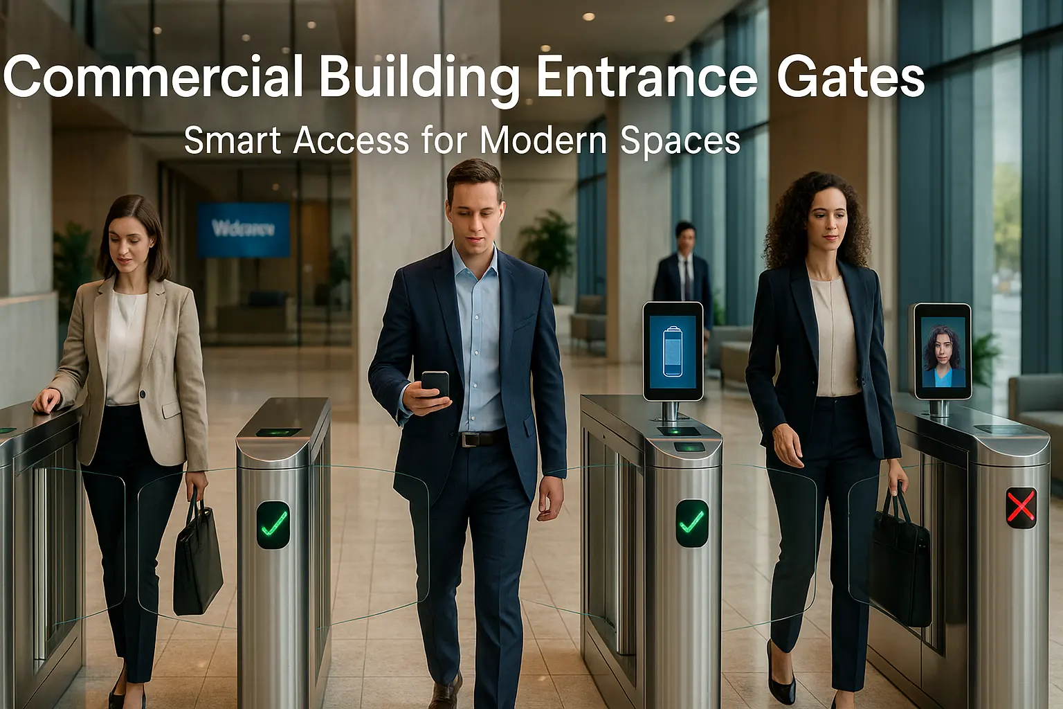 Brama wejściowa do budynku komercyjnego