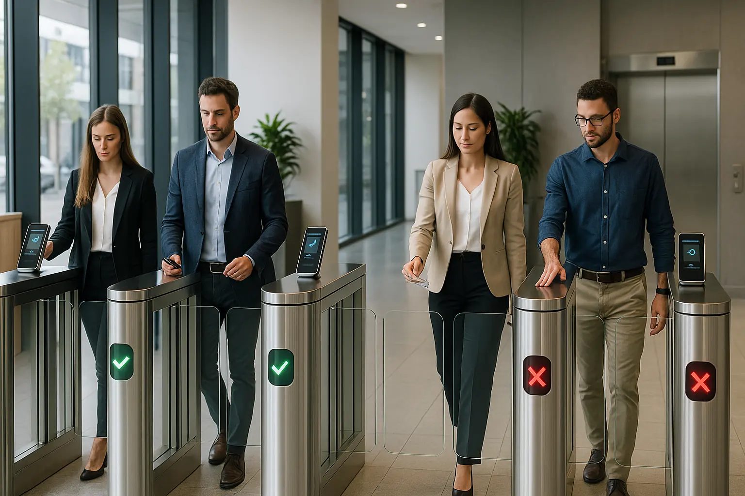 Wejście do budynku inteligentnej bramki prędkości w Melbourne