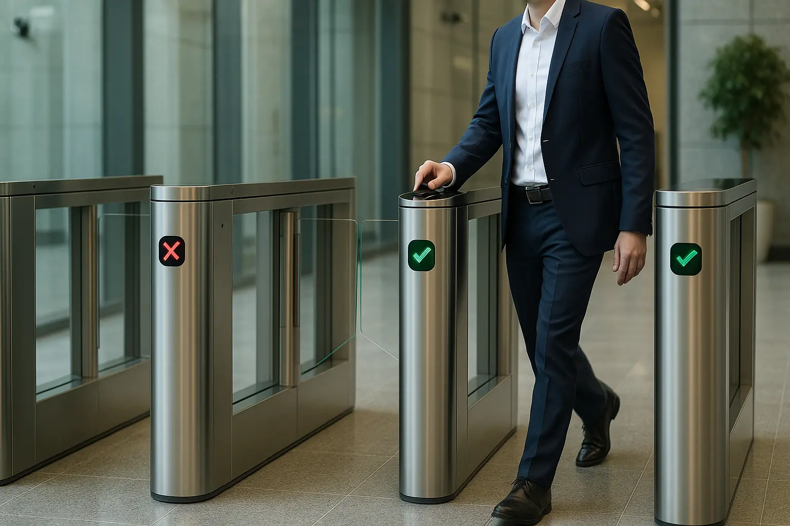 bramka przyspieszająca pieszych