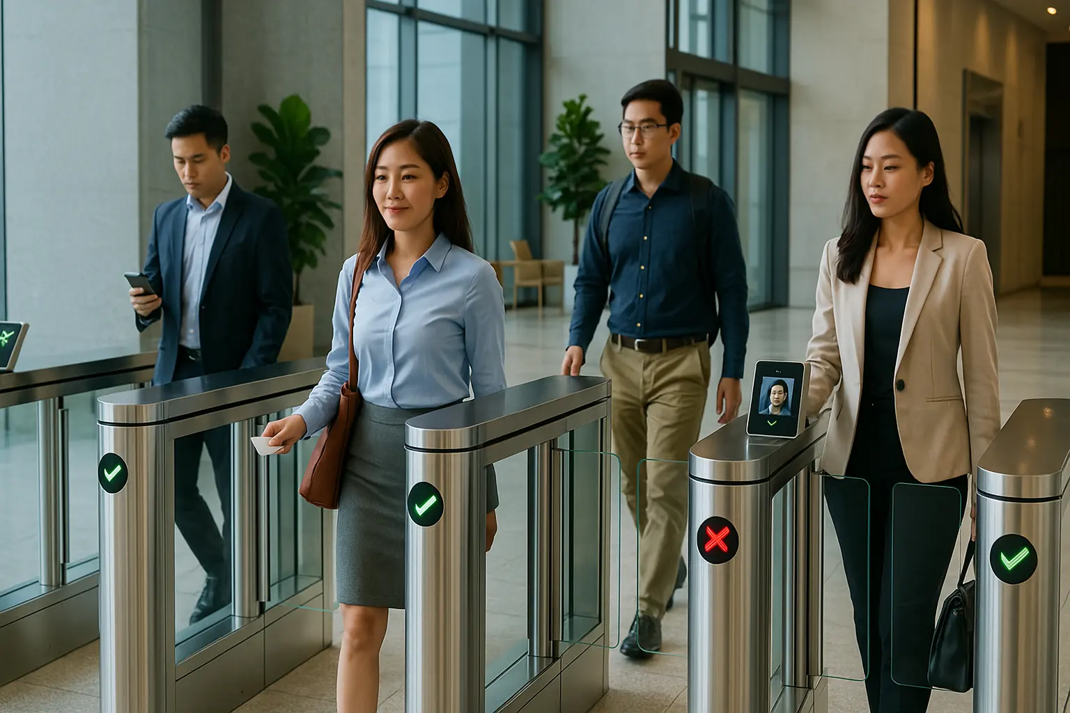 Bramka bram dla pieszych w Wietnamie z dużą prędkością