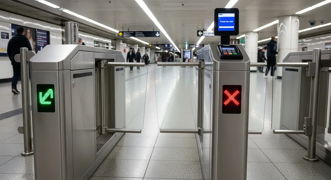 Brama bramki przeciw przycisku