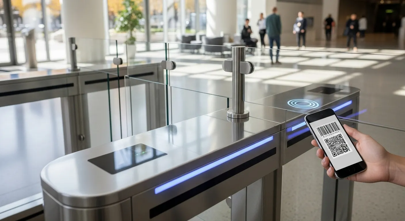 bramka bramkowa z kodem kreskowym