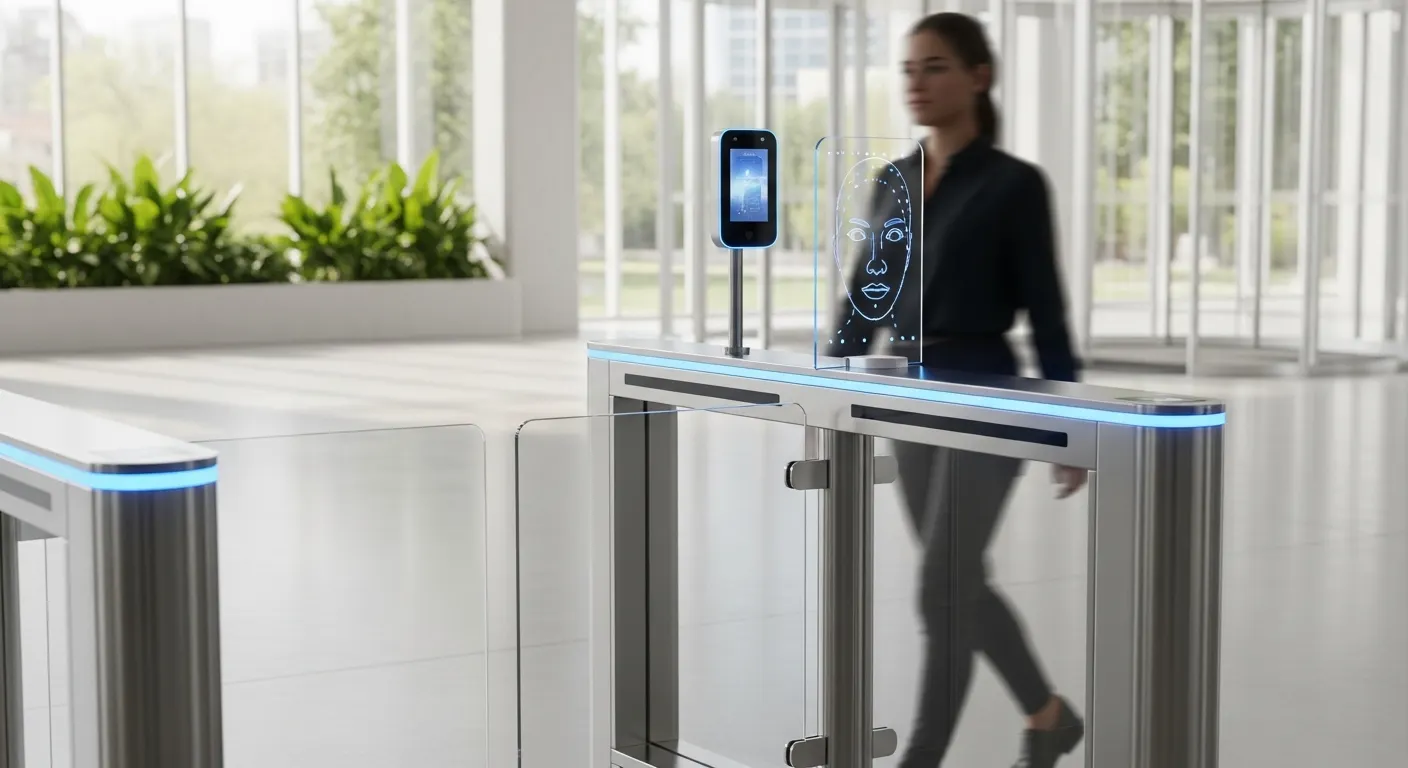 Rozpoznawanie twarzy, brama dostępu pieszego